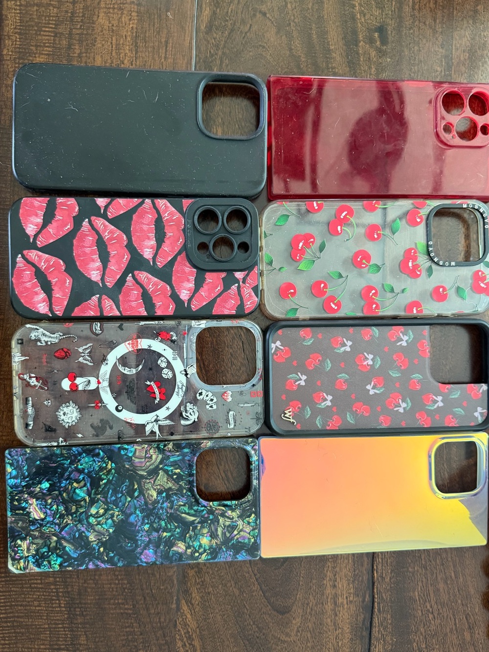 Assorted Phone Cases - Black, Red, Pink, Multicolor IPhone 15 pro max